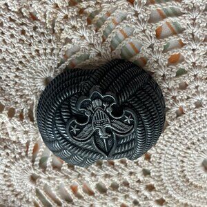 Vintage Boy Scouts of America Belt Buckle Fleur-de-Lis Rope Border Cub Scout BSA